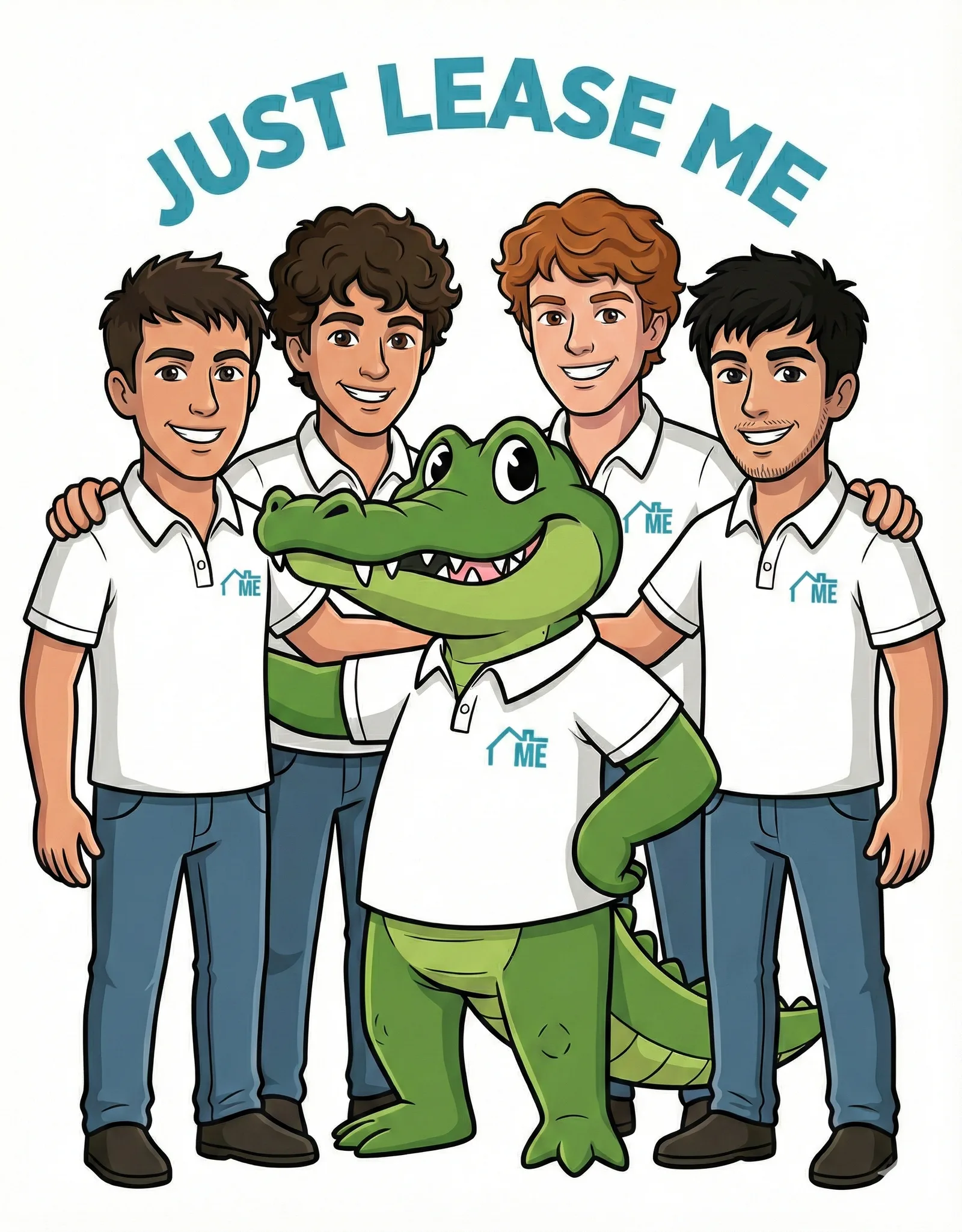 The LeaseMe team with mascot gator