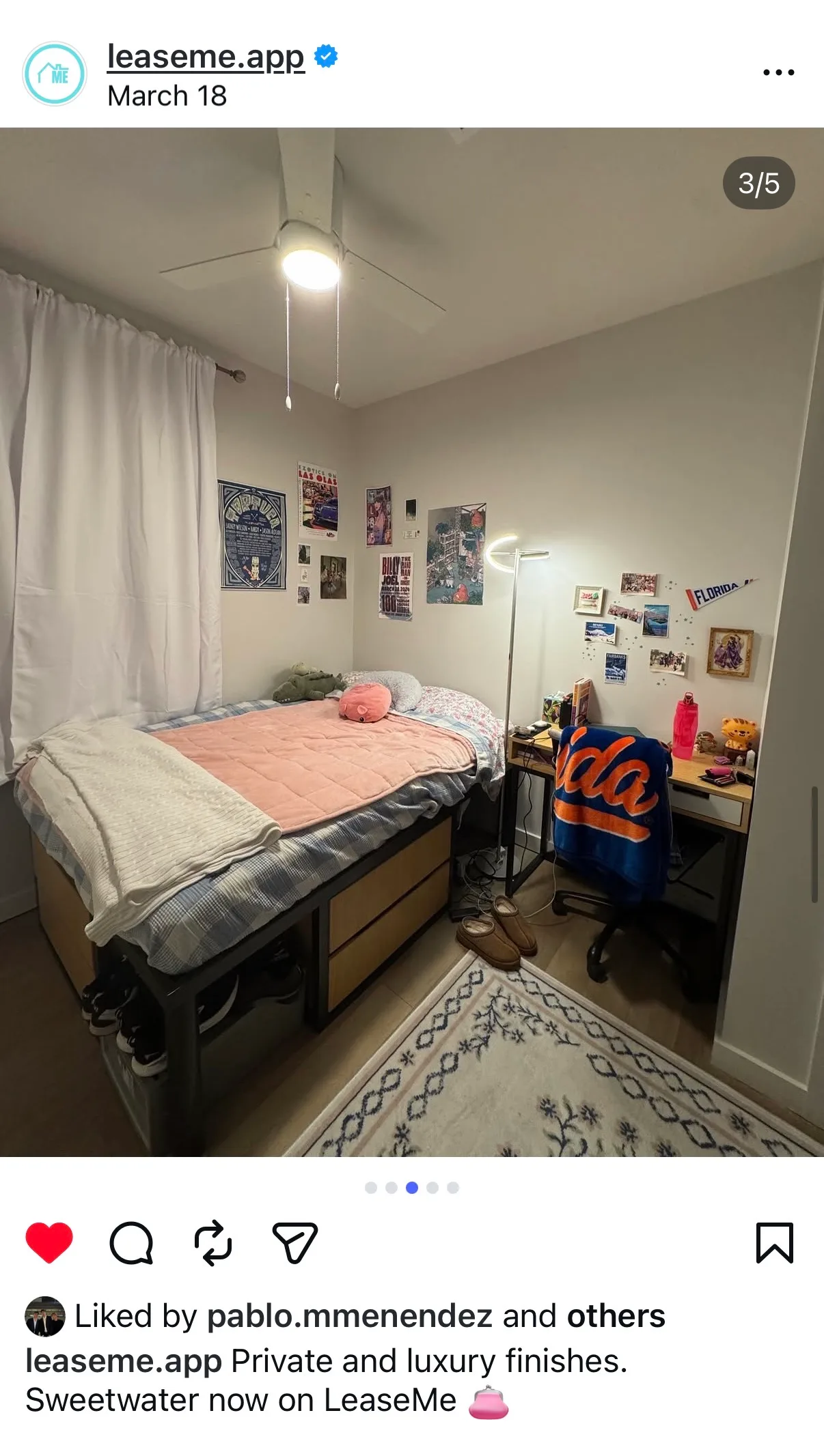 LeaseMe Instagram post