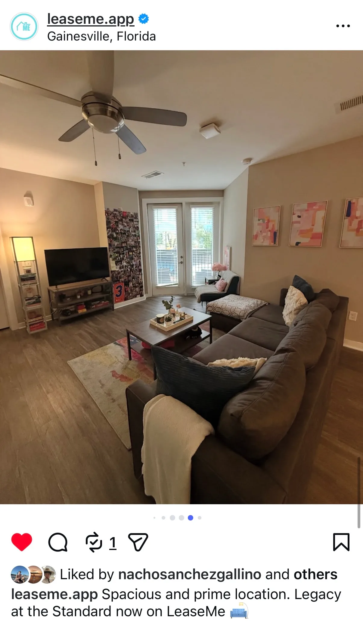 LeaseMe Instagram post