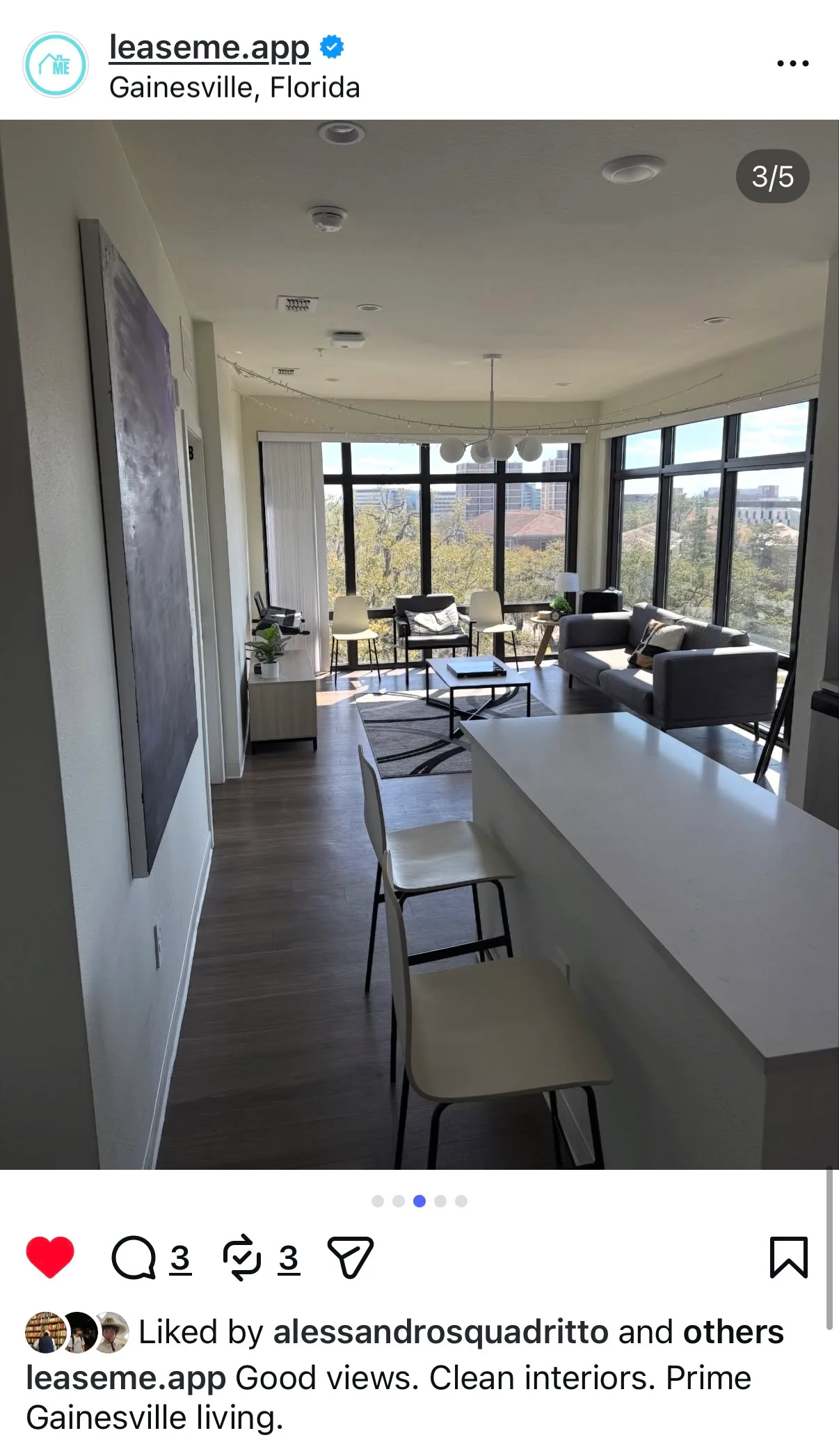 LeaseMe Instagram post