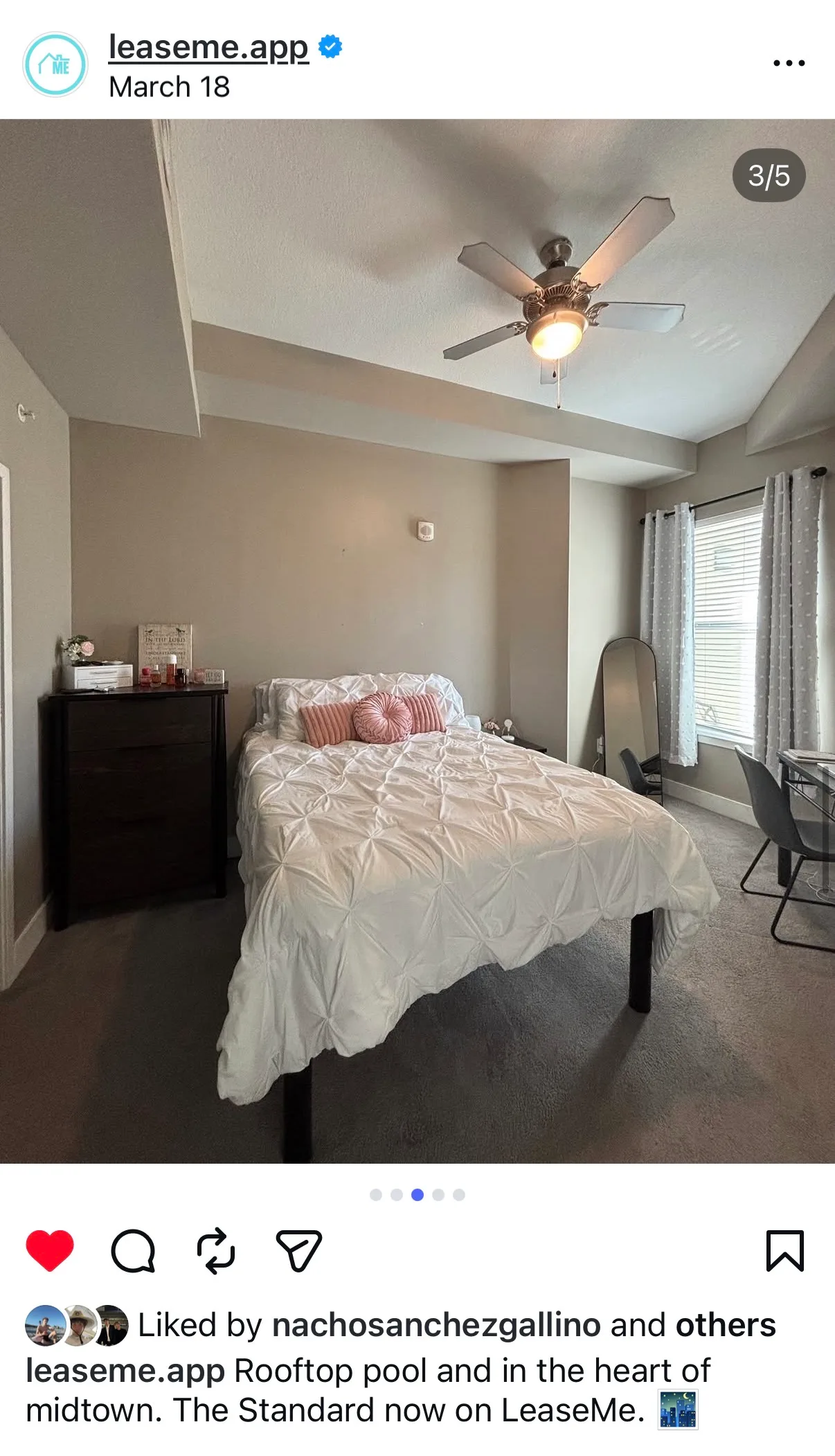 LeaseMe Instagram post